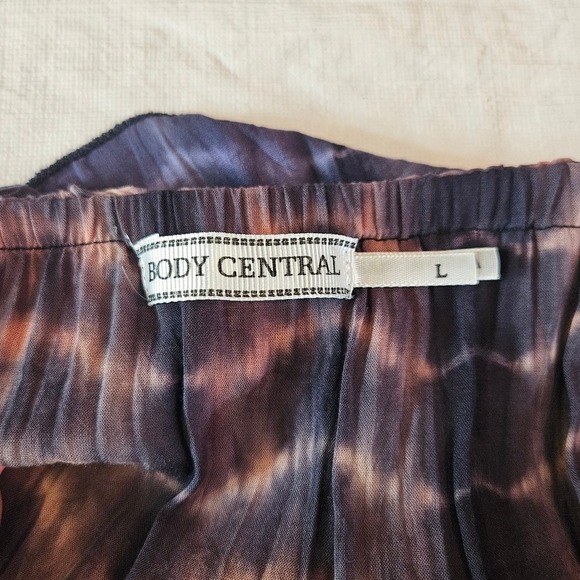 Body Central Off-Shoulder Tie-Dye Maxi‎ Dress Size Large - Picture 5 of 11